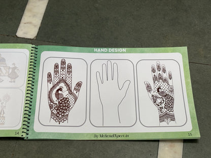 Reusable Mehndi Practice Book – Learn, Perfect, Reuse!
