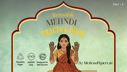 Reusable Mehndi Practice Book – Learn, Perfect, Reuse!