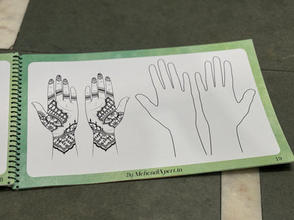 Reusable Mehndi Practice Book – Learn, Perfect, Reuse!