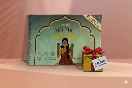 Reusable Mehndi Practice Book – Learn, Perfect, Reuse!