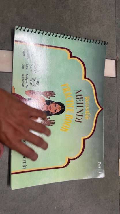 Reusable Mehndi Practice Book – Learn, Perfect, Reuse!